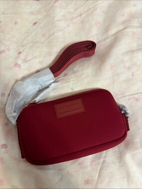 Sephora Burgundy Neoprene Crossbody Pouch